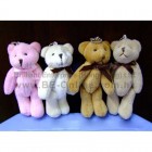 11cm 柔軟關節熊吊飾公仔 (混色)